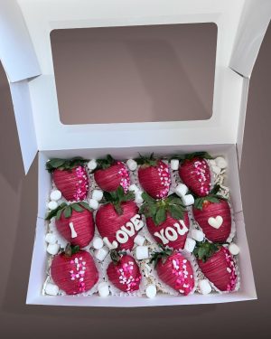 ILY Dozen Covered Strawberries
