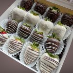 9 Drizzled chocolate covered strawberries