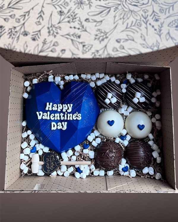 Blue Velvet Breakable Box