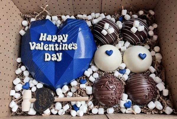 Blue Velvet Breakable Box